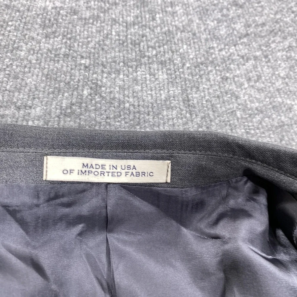 Joseph Abboud Suit‎ Jacket Mens 44R Gray Wool Super 110s Two Button Made USA